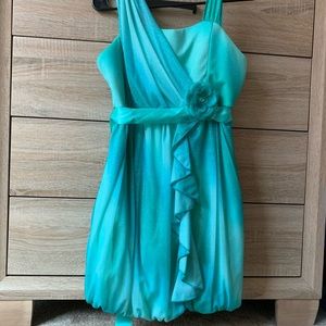 Sequin Hearts Seafoam Green Dress for Kids